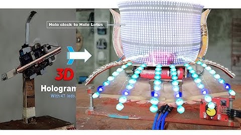 How i Made this Amazing Hollow #lotus| Arduino| #diy  Arduino Holographic for #diwali  | POV