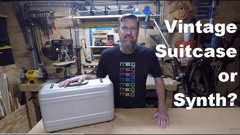 JUNK suitcase turned into AWESOME synthesizer case.