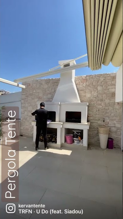 Pergola #tente kış bahçesi teras kapama ışıklı açılır tavan SOMFY motorlu