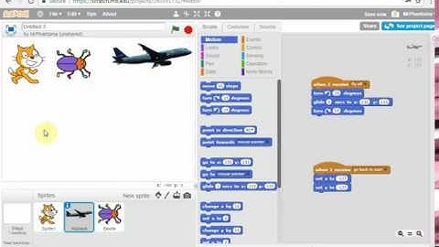 Scratch: Part 1 - Animation using messages and buttons