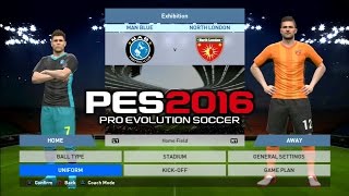 PES 2016 Manchester City (Man Blue) Vs Arsenal FC (North London) 