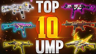 TOP 10 BEST UMP SKIN IN FREE FIRE | BEST UMP SKIN IN FREE FIRE | ZEBRA PAPERCUT UMP VS ART OF WAR 🔥