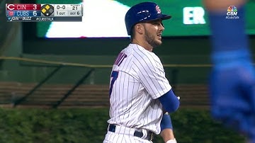 CIN@CHC: Bryant plates La Stella with double to left