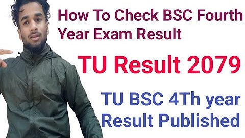 How To Check BSC Fourth year result 2078 || Check bsc fourth year result with certificate 2079
