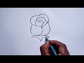 How to draw rose drawing easy step by stepaarav drawing creative