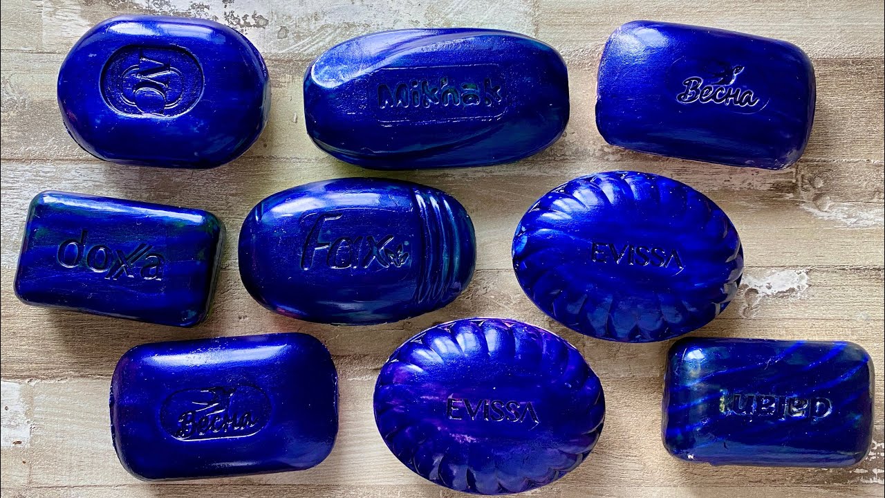 ASMR SOAP| Cutting colored soaр | Soap Carving| Резка крашенного мыла
