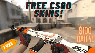 How to get free CSGO skins... (FAST & EASY)