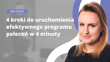 4 kroki do uruchomienia programu poleceń w 4 minuty | Anna Sykut, TRAFFIT| HR 4cast | HR Podcast
