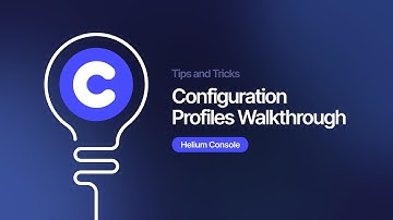 Configuration Profiles Walkthrough in Console 2.0