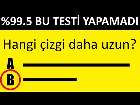İNSANLARIN %99.5'İ BU TESTİ ÇÖZEMİYOR (Eğer 10/9'unu Çözdüyseniz, Bir Dahisiniz!)
