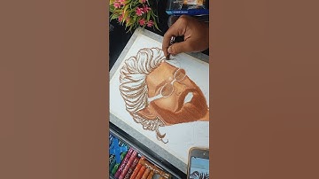 Pushpa 2 Allu Arjun portrait colouring(part-1)!! #art #drawing #sketch #pushpa #alluarjun #portrait