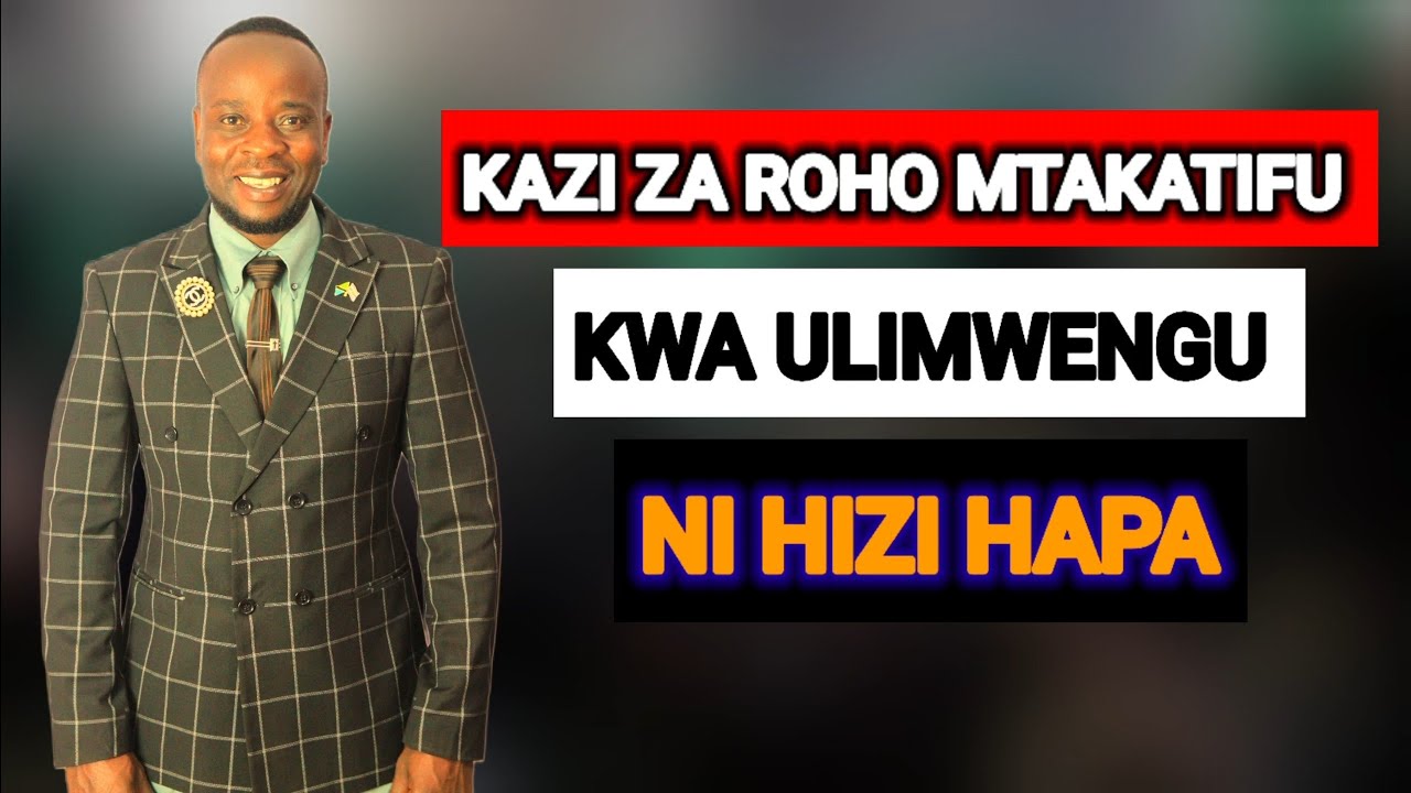 ZIJUE KAZI ZA ROHO MTAKATIFU KWA ULIMWENGU: Credit to 