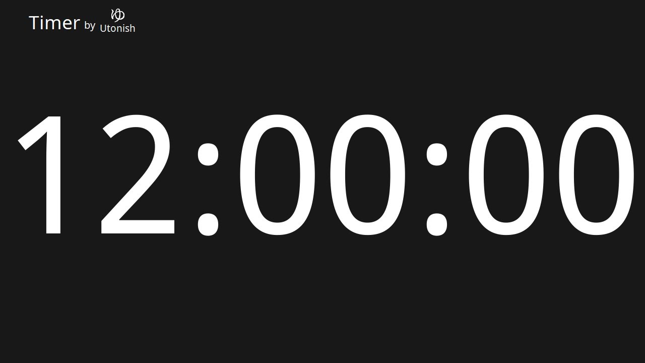 12 Hour Countup Timer