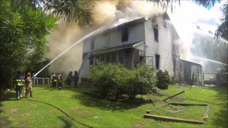 COAL TWP  EXCELSIOR HOUSE FIRE PART ONE VIDEO 8 15 2014