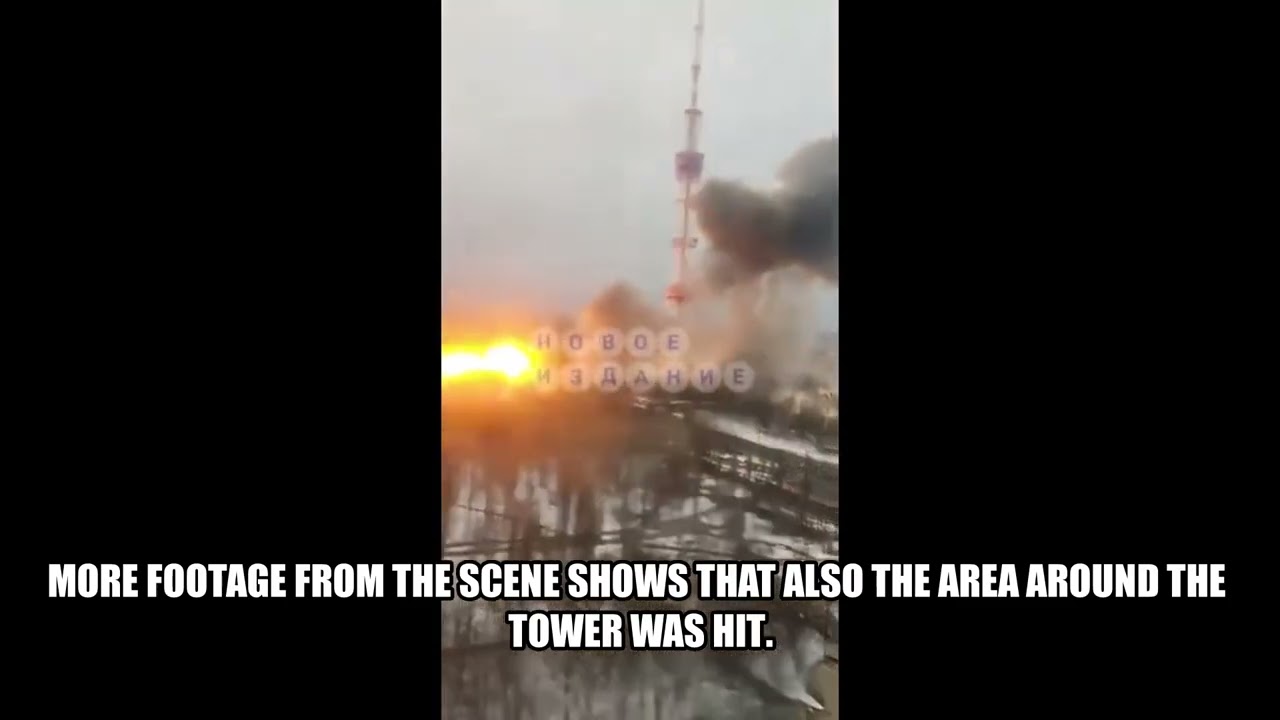 🔴 Video of Russian Missile Hit Kyiv TV Tower