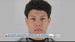 Jackson Mahomes arrested, charged with sexual battery