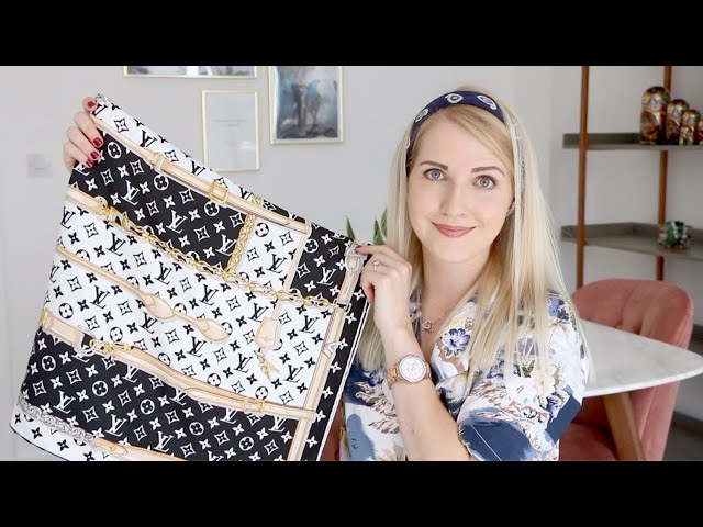 How to tie a Louis Vuitton Shawl - The Bluebell Look - video Dailymotion