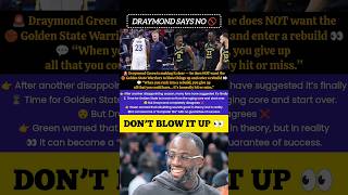 ‘It’s Honestly Hit or Miss’: Draymond on NBA Rebuilds 😱🏀 #draymondgreen #warriors #dubnation #nba