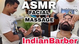 ASMR Head massage, Facial massage to clear dead skin by indianBarber Rizwan