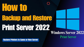 How to Backup and Restore Print Server on Windows Server 2022!