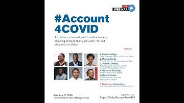 ACCOUNT4COVID Webinar 1