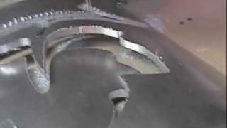 Cutting Curved Aluminum Plate on ShopBot CNC