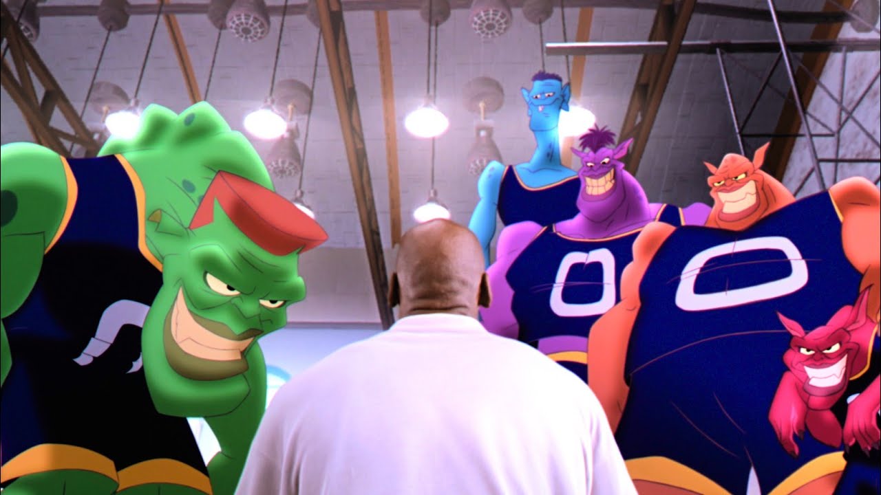 Michael Jordan Meets The Monstars Scene Space Jam 1996 4k Movie Clip Youtube 