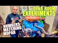 Dyno room experiments on rare mopar 340  brake hp vs net hp  headers vs manifolds