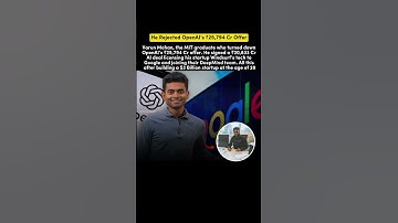 He Rejected OpenAI’s ₹25,794 Cr Offer ! #shorts #success #business