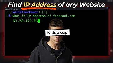 How Hackers Find IP Address of Websites | Nslookup - Kali Linux