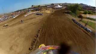 GoPro HD: James Stewart Moto 2 - Hangtown MX Lucas Oil Pro Motocross Championship 2012