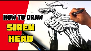 How to Draw Siren Head - Easy Things to Draw