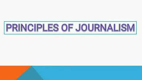 Principles of Journalism