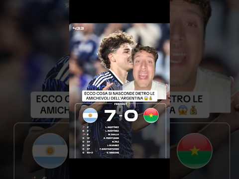 ECCO COSA SI NASCONDE DIETRO LE AMICHEVOLI DELL’ARGENTINA 😱💰 #calcio #argentina