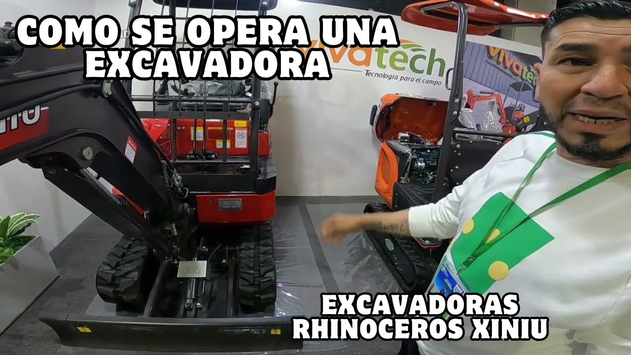 Excavadoras Rhinoceros Xiniu una marca de miniexcavadoras China en colombia super economicas