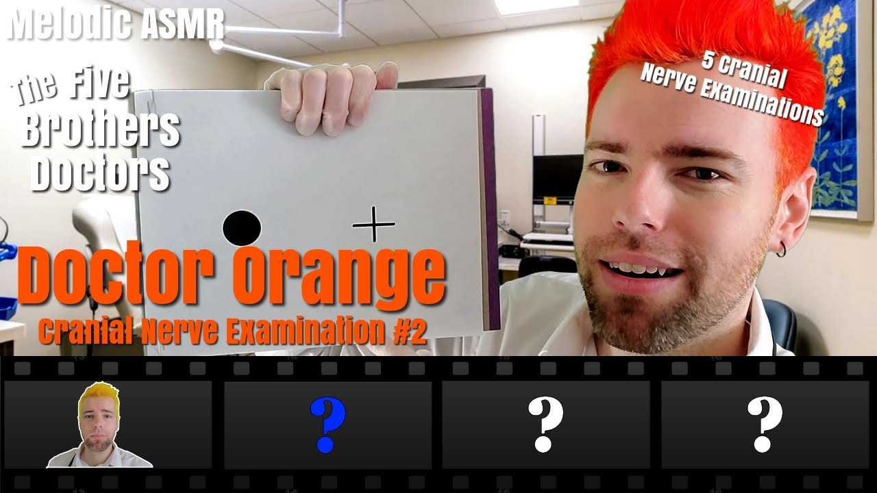 The Five Brothers Doctors ASMR Cranial Nerve Exam 2 - Doctor Orange
