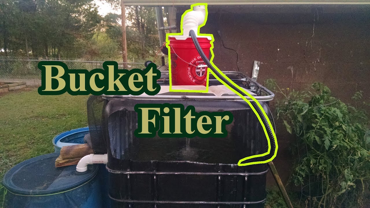 Bucket water filter for BIG bait tank!!! Firehouse bucket water filter 