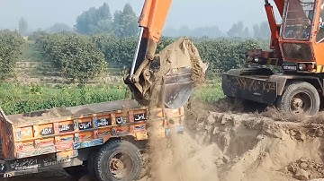 Earth moving machinery is work