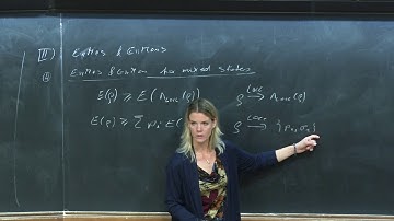 Multipartite Entanglement - Lecture 3