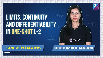 Limits, Continuity and Differentiability Class 11 Maths in One-Shot (L-2) (Topics & Ques) | JEE 2022
