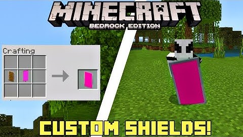 How To Make Custom Shields In Minecraft PE 1.10.0.4 // Minecraft Bedrock Edition