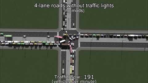 Traffic flow measured on 30 different 4-way junctions !!