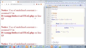 WEbTech Unit 4- Topic 009 For Loop in PHP PArt 2 with Pattern Program