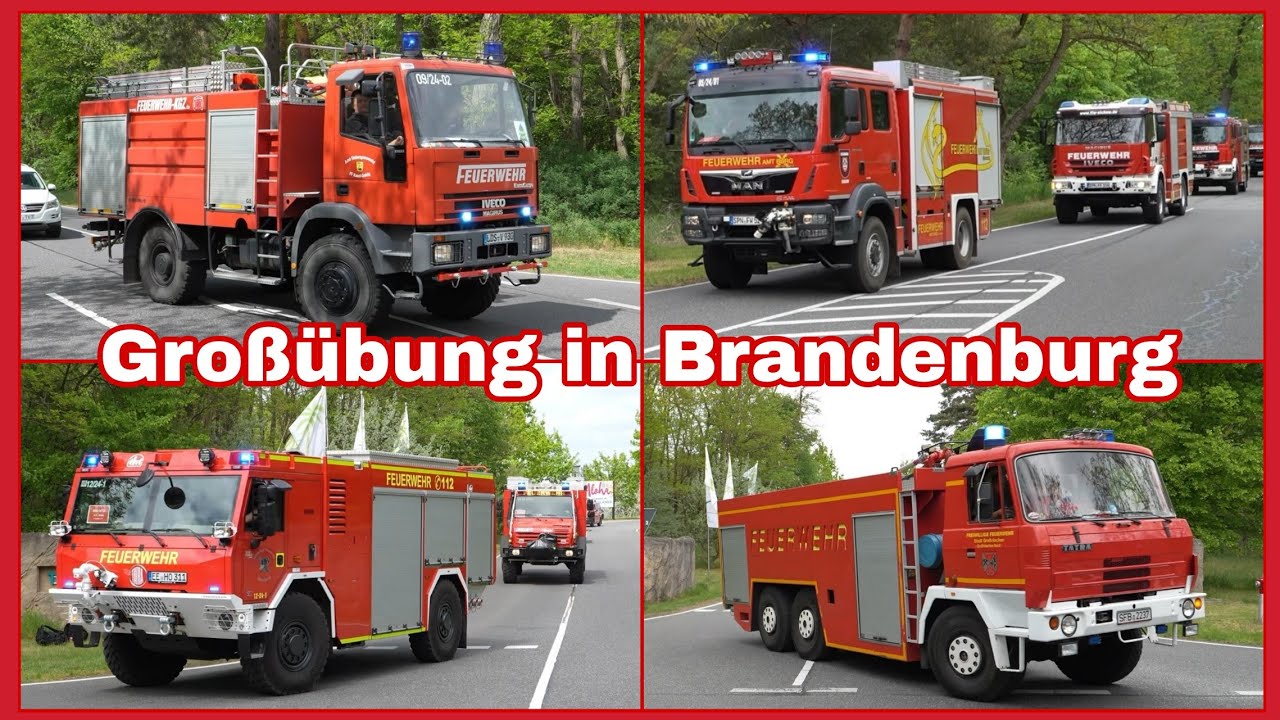 🆘️ALARM IN BRANDENBURG⚠️Über 75 Fahrzeuge auf Einsatzfahrt🚨🔊Großübung am Tropical Islands🚒