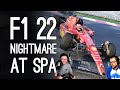 F1 22 Mike&#39;s Driving Academy | Nightmare at Spa! | Luke Drives With No Assists