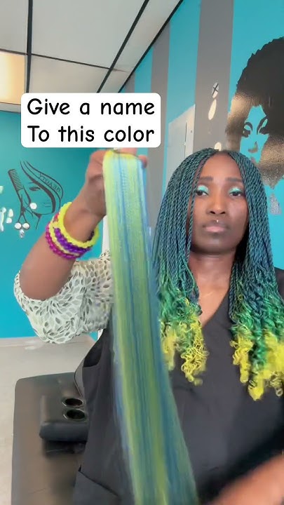  Hair braid color blend - YouTube
