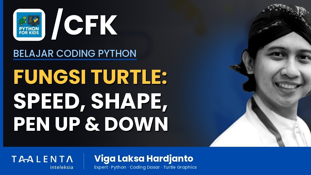 Fungsi Turtle di Python: pensize, speed, shape, dan pendown