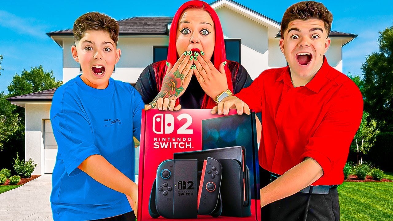 MI MADRE nos REGALA la SWITCH 2 por SORPRESA!