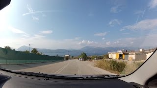 Driving to and back from Argyra, Achaea, Greece (mountain road driving) - onboard camera