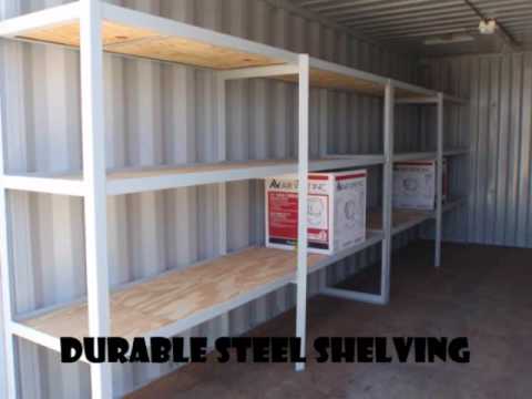 custom container 20' tool shed - youtube